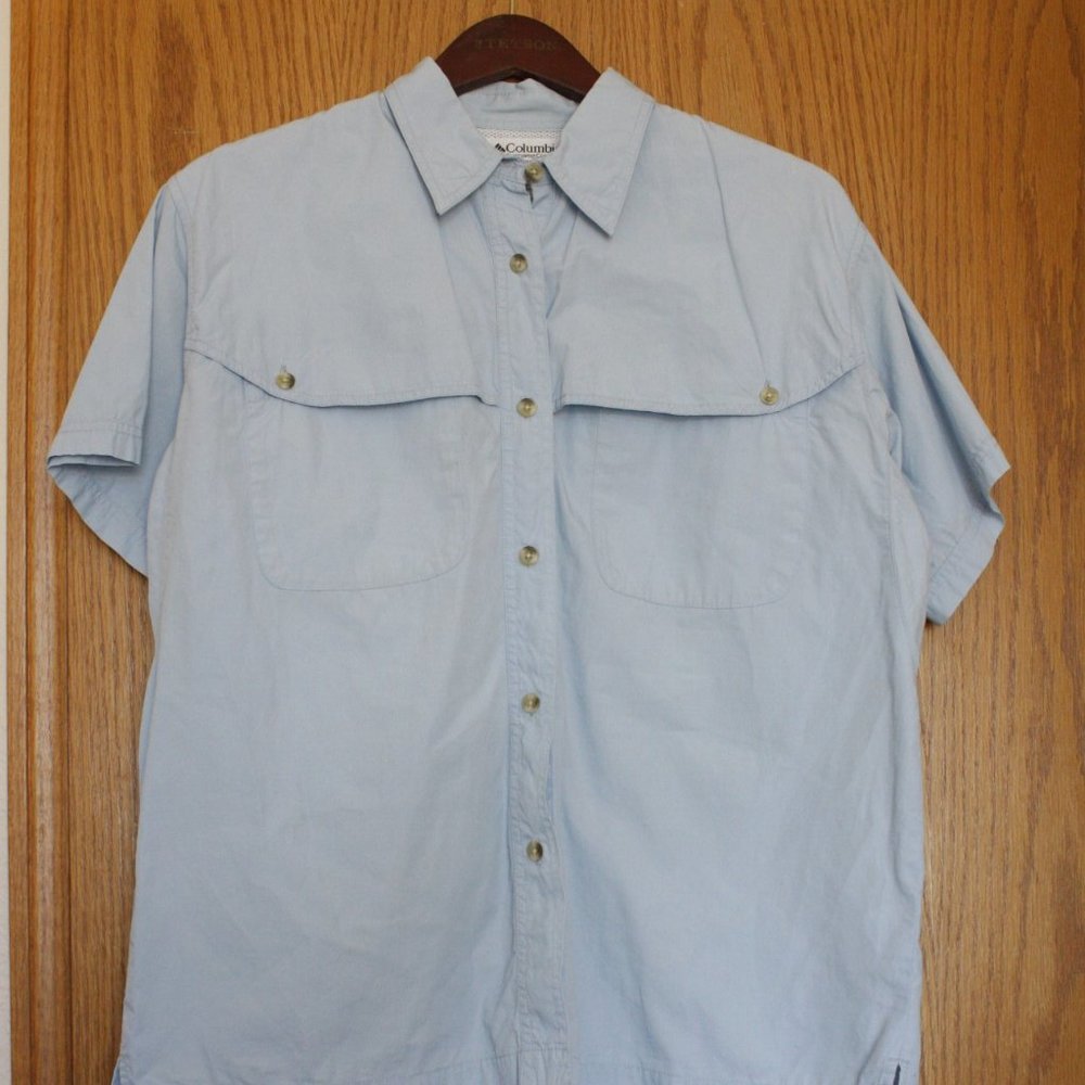 Blue Short Sleeve Columbia Shirt